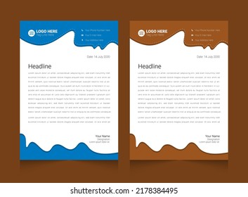 Professional Creative Letterhead Template Design Set