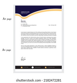 Professional Creative Letterhead Template Design