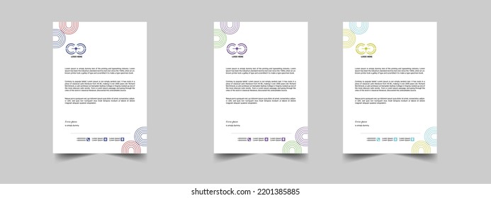 Professional Creative Letterhead Template Design