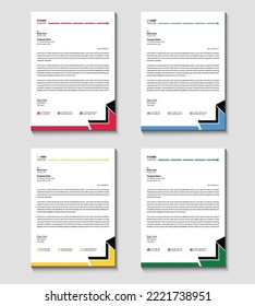 Professional creative letterhead template design