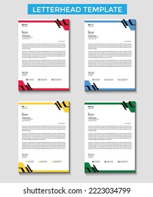 Professional creative letterhead template design