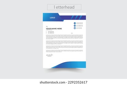 professional creative letterhead template design for your business .