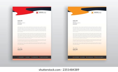 professional creative letterhead template design for your business