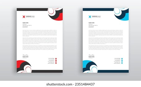diseño de plantilla de membrete creativo profesional para su negocio