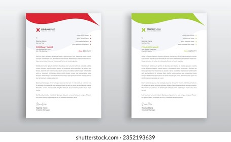 professional creative letterhead template design for your business