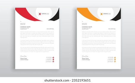 diseño de plantilla de membrete creativo profesional para su negocio