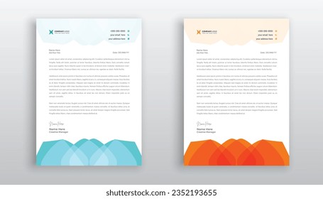 professional creative letterhead template design for your business