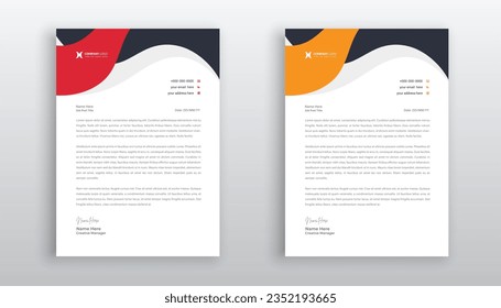 professional creative letterhead template design for your business