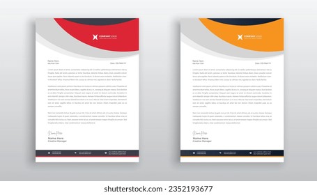 professional creative letterhead template design for your business