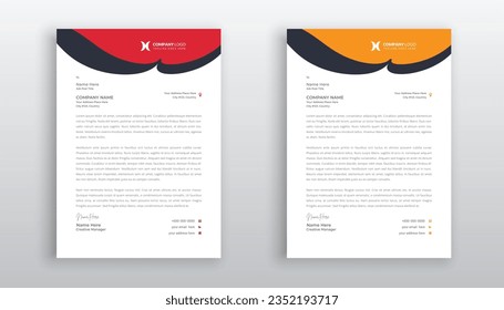 professional creative letterhead template design for your business