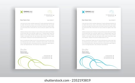 diseño de plantilla de membrete creativo profesional para su negocio