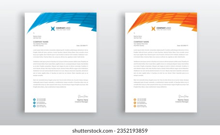 professional creative letterhead template design for your business