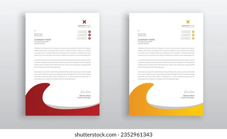 professional creative letterhead template design for your business