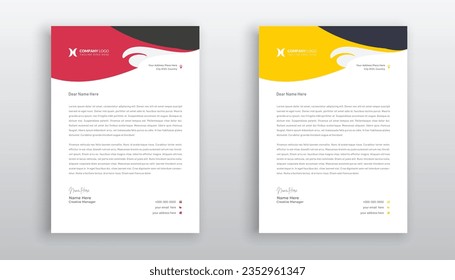 diseño de plantilla de membrete creativo profesional para su negocio
