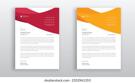 professional creative letterhead template design for your business