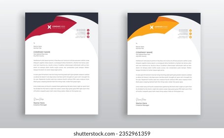 professional creative letterhead template design for your business