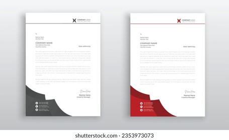 professional creative letterhead template design for your business