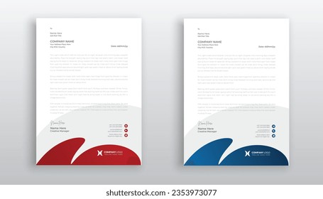 professional creative letterhead template design for your business