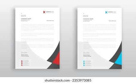 professional creative letterhead template design for your business