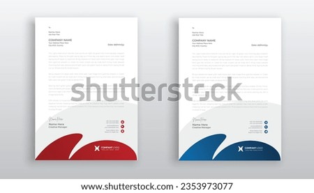 professional creative letterhead template design for your business