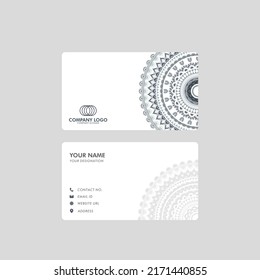 Professional Creative Mandala Visiting Card Template Design