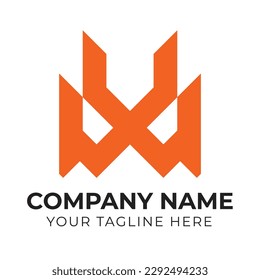 Professional creative modern abstract monogram WXV letter business logo design template
