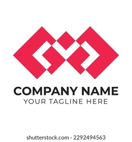 Professional creative modern abstract monogram WMX letter business logo design template