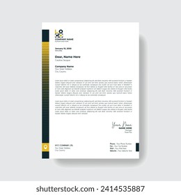 Professional And Creative Modern Corporate Business Letter Head Template.