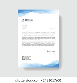 Professional And Creative Modern Corporate Business Letter Head Template.
