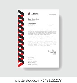 Professional And Creative Modern Corporate Business Letter Head Template.
