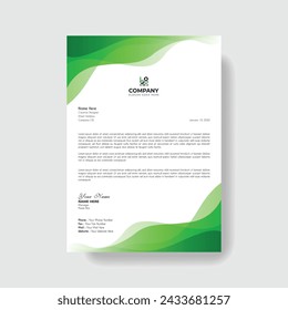 Professional And Creative Modern Corporate Business Letter Head Template.