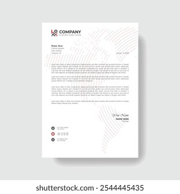 Professional And Creative Modern Corporate Business Letter Head Template.
