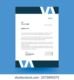Professional And Creative Modern Corporate Business Letter Head design Template.