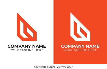 Professional creative modern minimalist monogram business logo design template