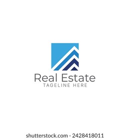 Professional, creative and modern real estate vector logo design template, Use for property management, branding, professional, building, construction, architecture business or company.