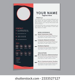Professional Creative And Modern Resume CV Template