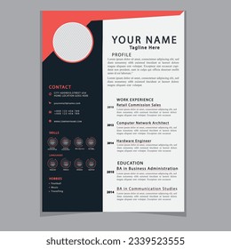 Professional Creative And Modern Resume CV Template