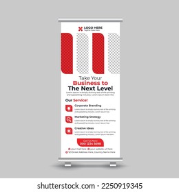 Professional creative modern stylish business roll up banner design template