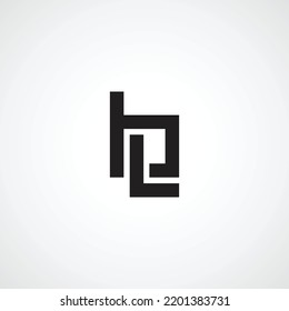 Professional Creative Monogram BL, LB, B, L Letter Logo Design Template.