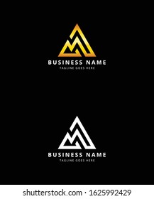Professional And Creative Monogram A M Symbol Logo Design Vector