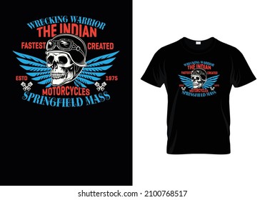 Professional and creative motorcycle vector t-shirt design  