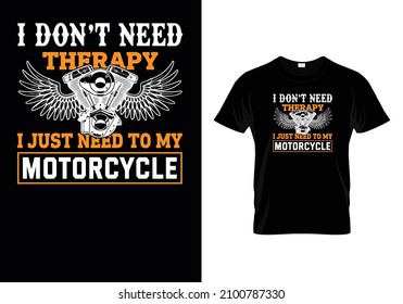 Professional and creative motorcycle vector t-shirt design 