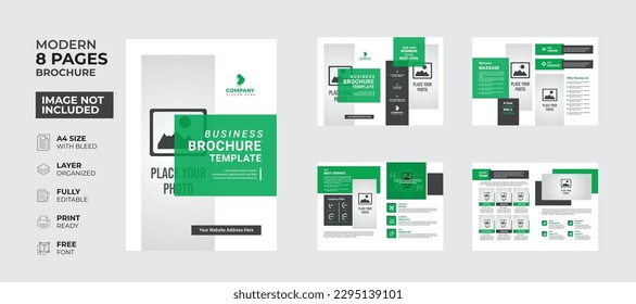 Professional and creative multipurpose business brochure minimalist design print template