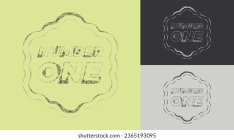 Logotipo profesional creativo número 1 para empresa en la palabra uno
