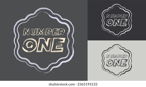 Professional  Creative Number 1 logo for corporate company in the word one