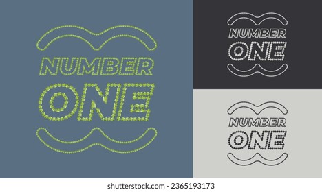 Professional  Creative Number 1 logo for corporate company in the word one