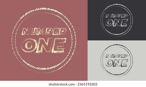 Logotipo profesional creativo número 1 para empresa en la palabra uno