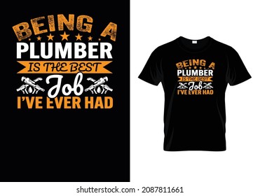 professional and creative plumber vector t shirt design bundle