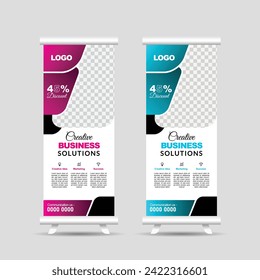 Professional creative rollup banner design templet , stand up banner templet.