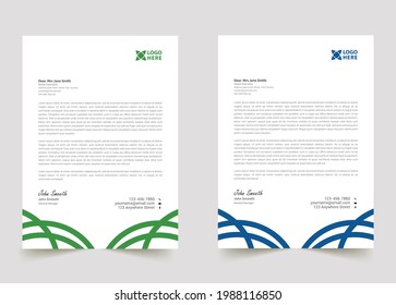 Professional creative and sample  letterhead template design for your business